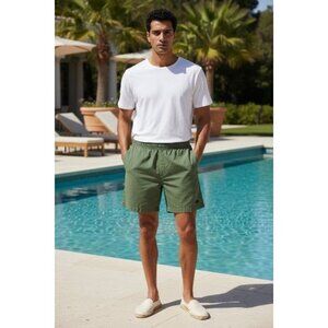 The North Face Swim Trunks Men's Green Beach Outdoor 5" Inseam Lined size L